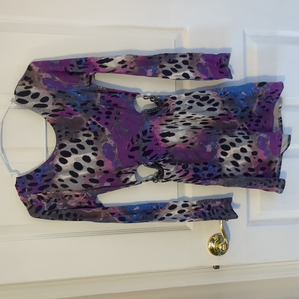 Women's Sky Purple Leopard Dress size M